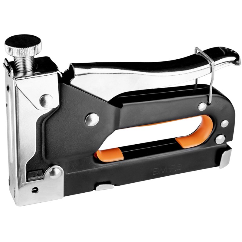 BRÜDER MANNESMANN agrafeuse manuelle Superstar, acier, noir/orange, 4-14 mm